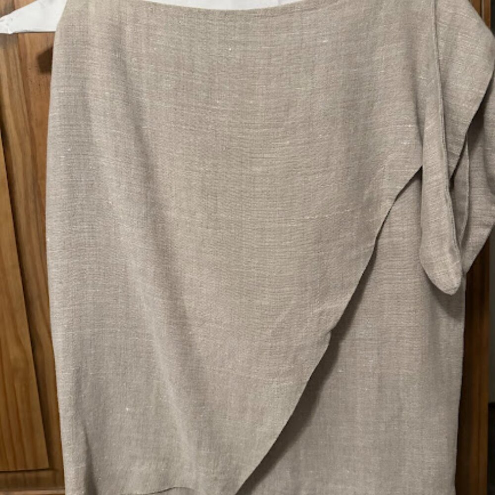 Linen Karen Kane wrap skirt